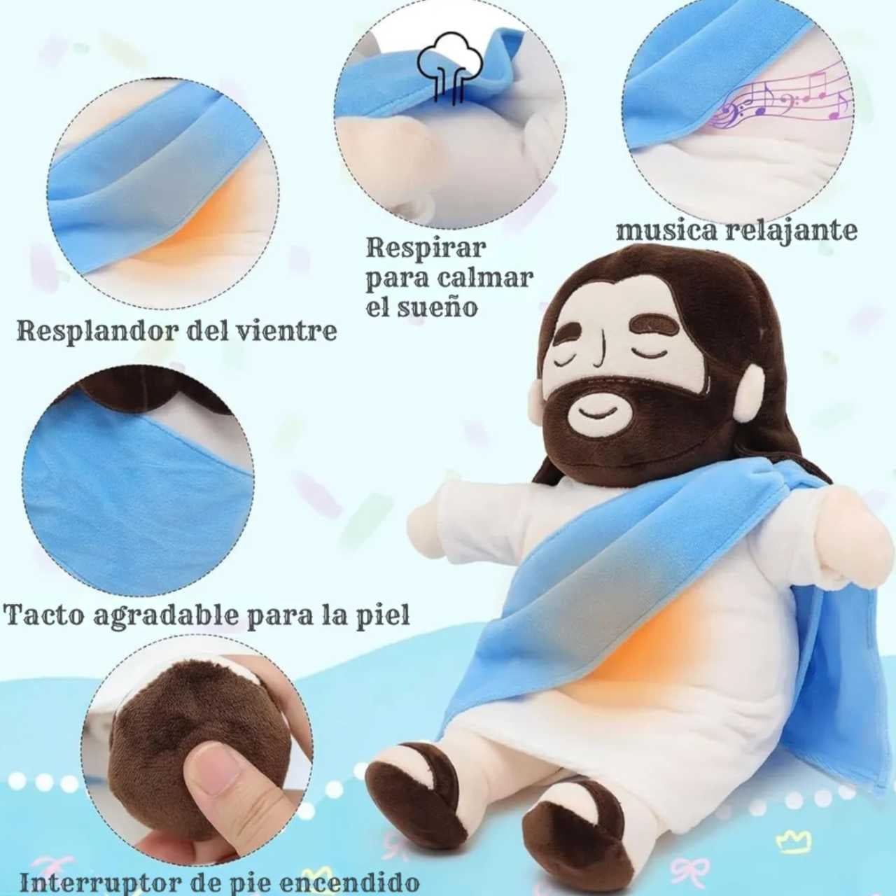 PELUCHE DE JESÚS QUE RESPIRA